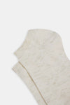 Ekru Kadın Simli Kısa Soket Çorap