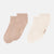 BEJ-KREM Kadın Düz Spor Çorap 2'Li