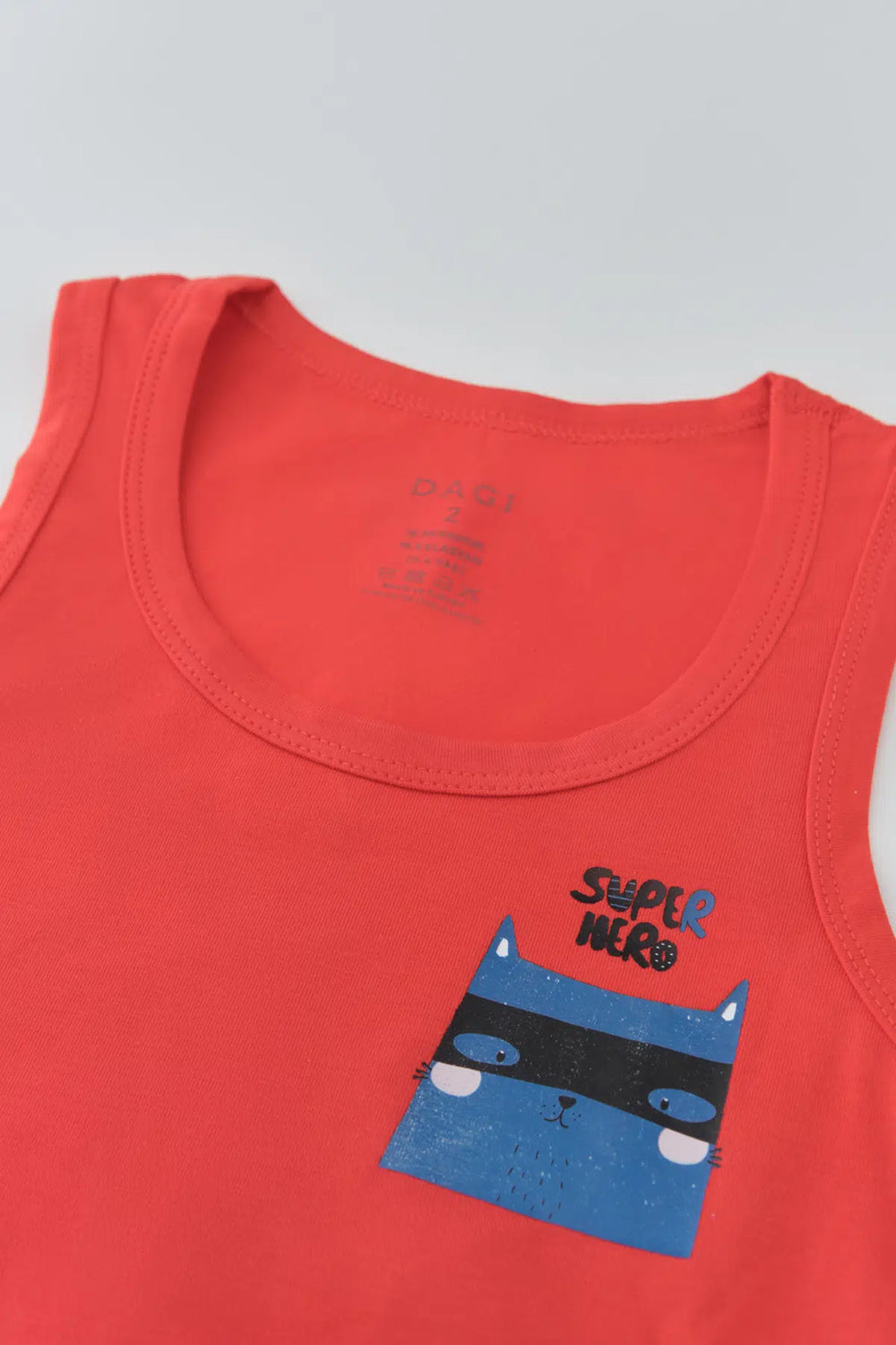 Kırmızı Compact Super Hero Baskılı Erkek Çocuk Atlet