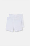 Beyaz Pamuklu 2'li Boxer