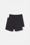 Siyah Pamuklu 2'li Boxer