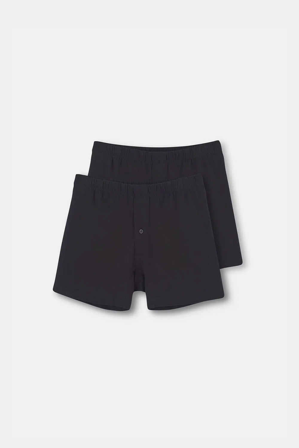 Siyah Pamuklu 2'li Boxer