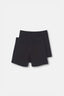Siyah Pamuklu 2'li Boxer