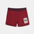 Bordo Baskılı Pamuklu Boxer