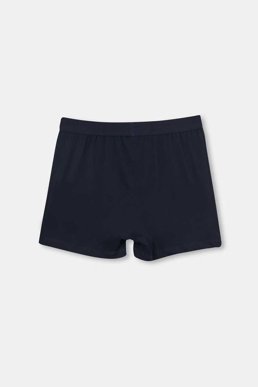 Lacivert Baskılı Pamuklu Boxer