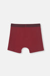 Bordo Spor Pamuklu Boxer