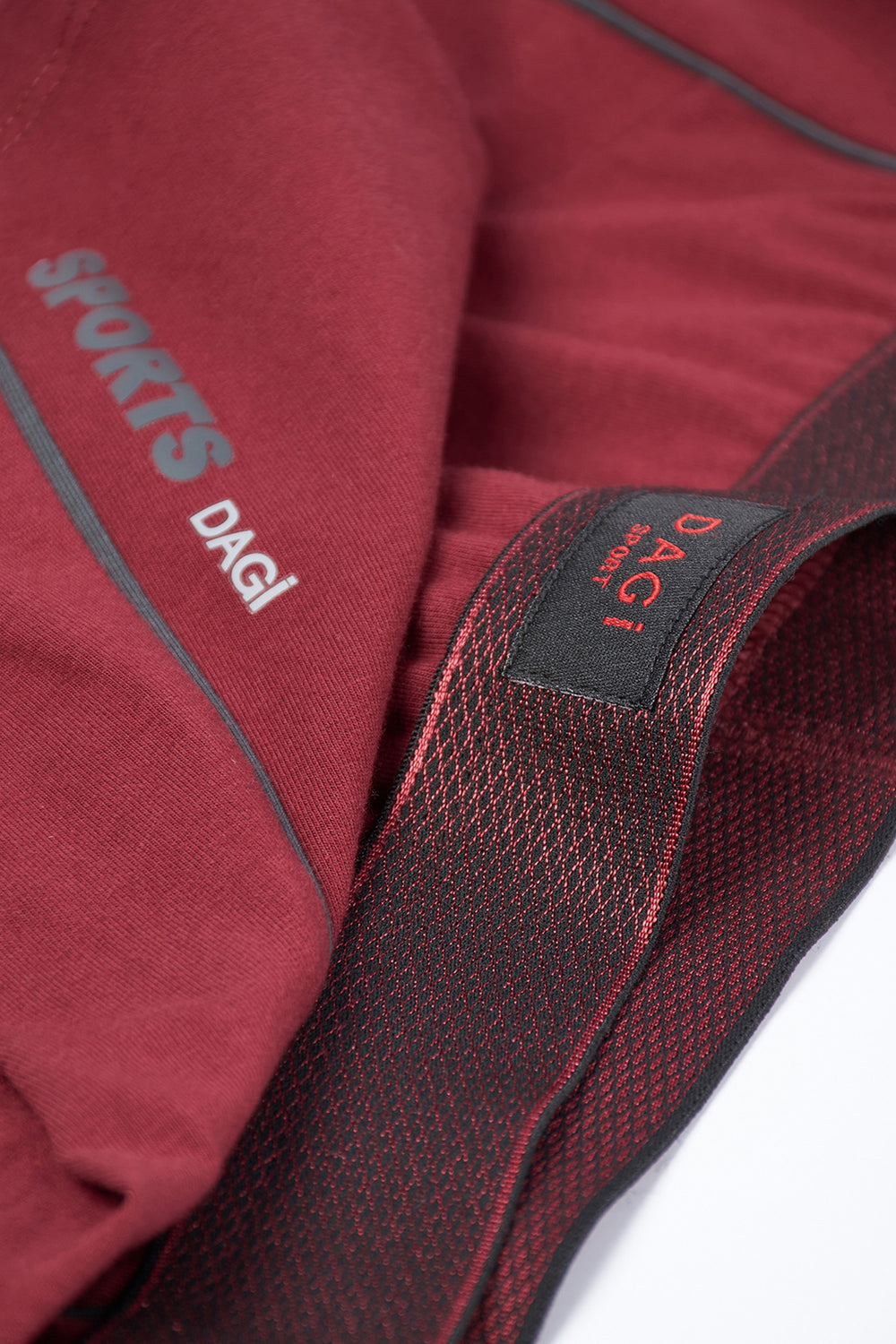 Bordo Spor Pamuklu Boxer
