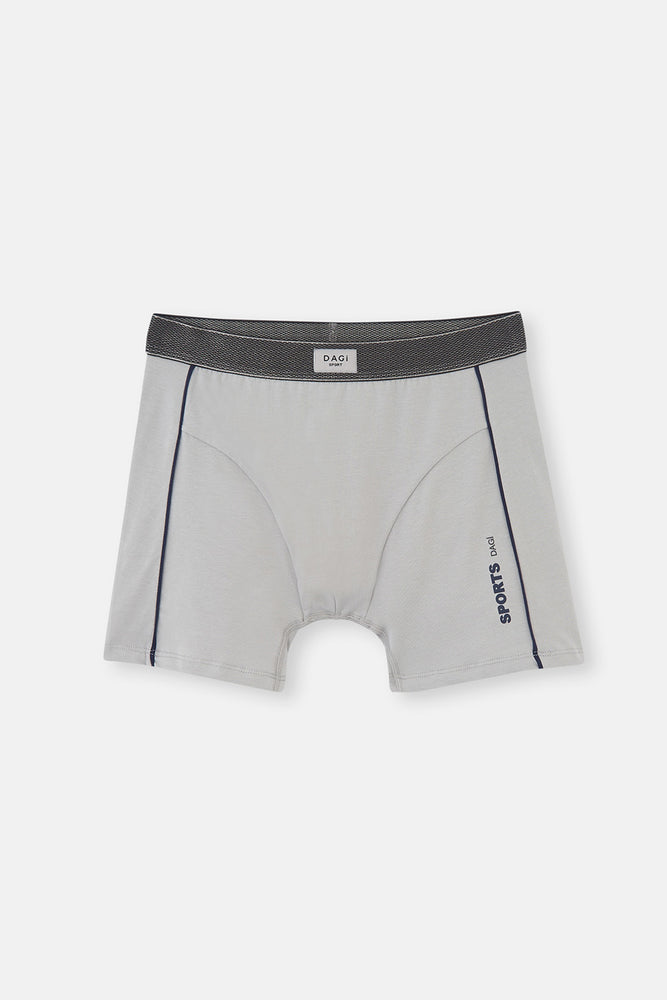 Gri Spor Pamuklu Boxer