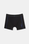 Siyah Spor Pamuklu Boxer