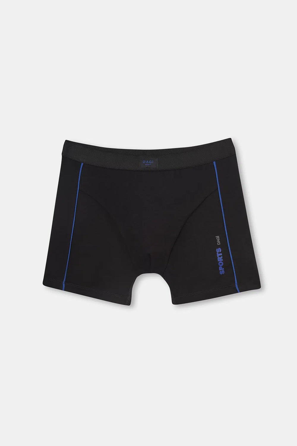 Siyah Spor Pamuklu Boxer