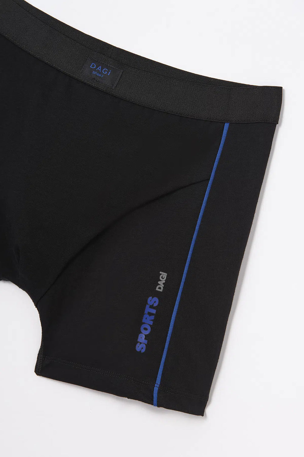 Siyah Spor Pamuklu Boxer