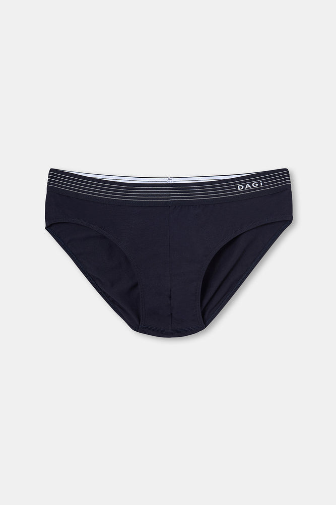 Lacivert Penye Compact Düz Erkek Slip Külot