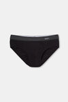 Siyah Penye Compact Düz Erkek Slip Külot