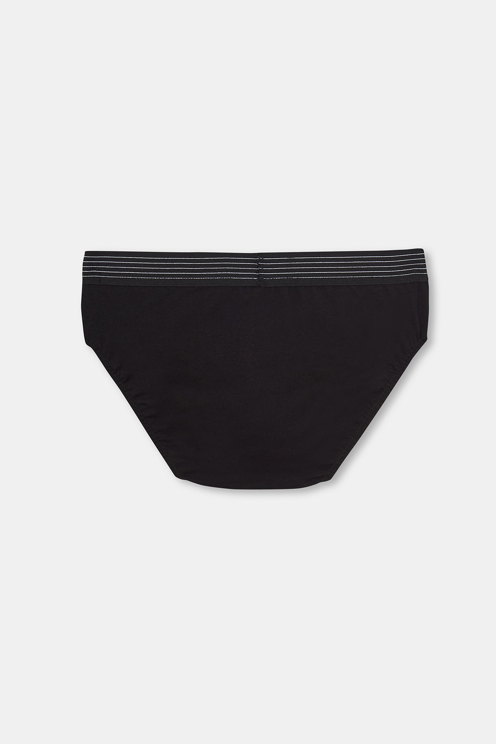 Siyah Penye Compact Düz Erkek Slip Külot