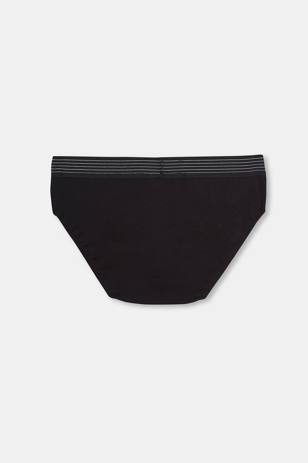 Siyah Penye Compact Düz Erkek Slip Külot