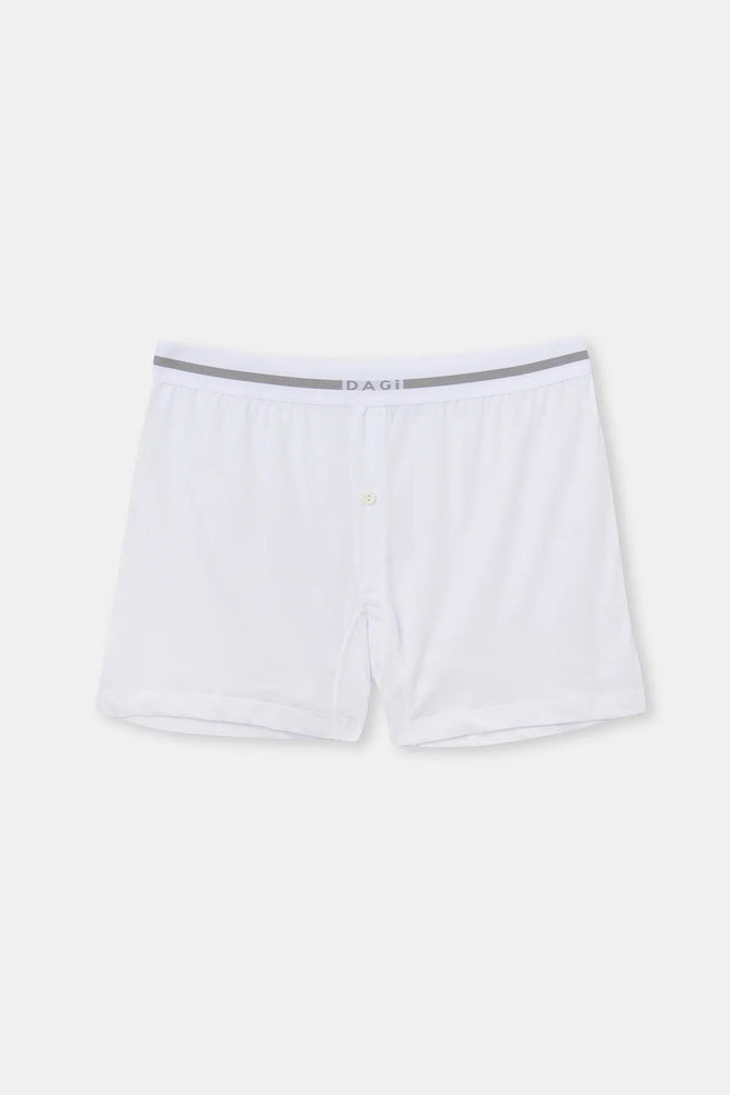Beyaz Uzun Paça Modal Boxer
