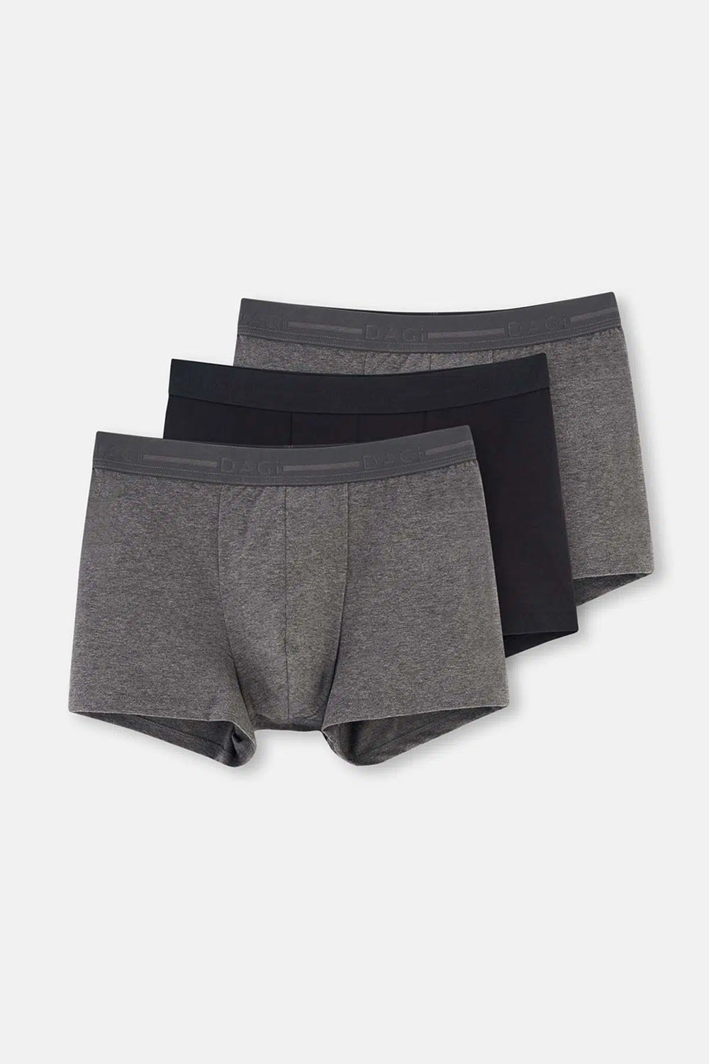 Antrasit-Siyah Compact Düz 3'lü Boxer