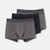 Antrasit-Siyah Compact Düz 3'lü Boxer