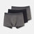 Antrasit-Siyah Compact Düz 3'lü Boxer