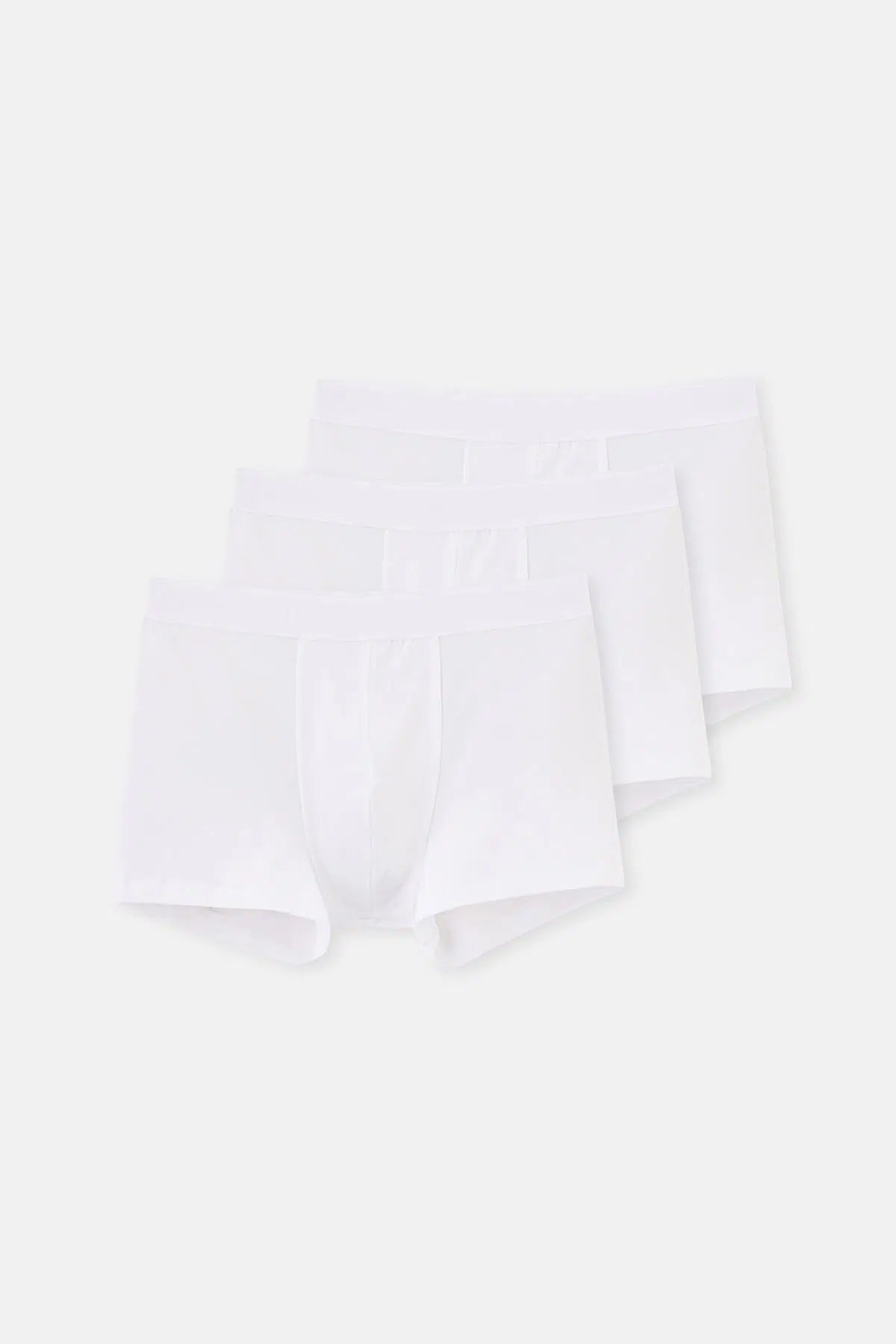 Beyaz Compact Düz 3'lü Boxer