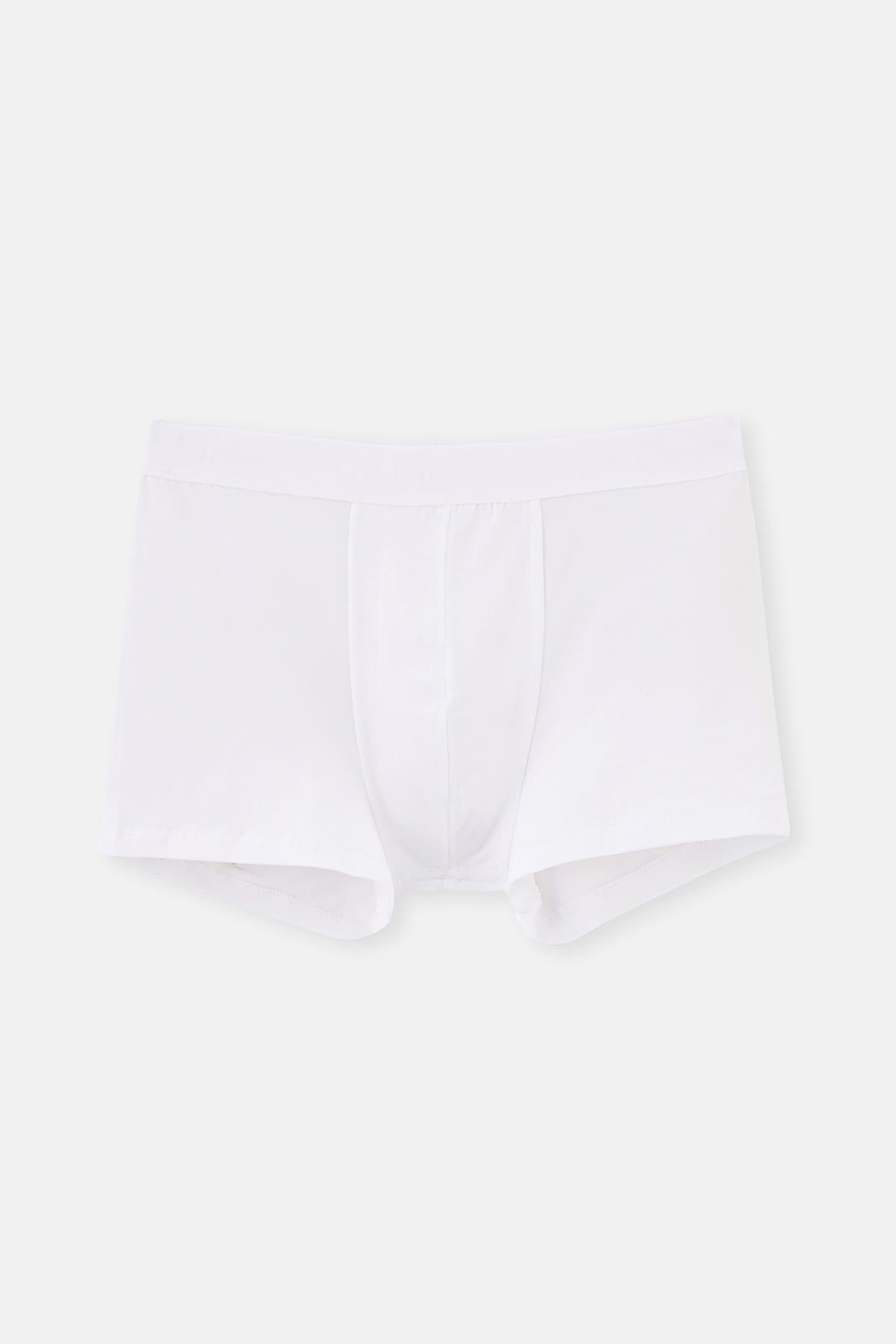 Beyaz Compact Düz 3'lü Boxer