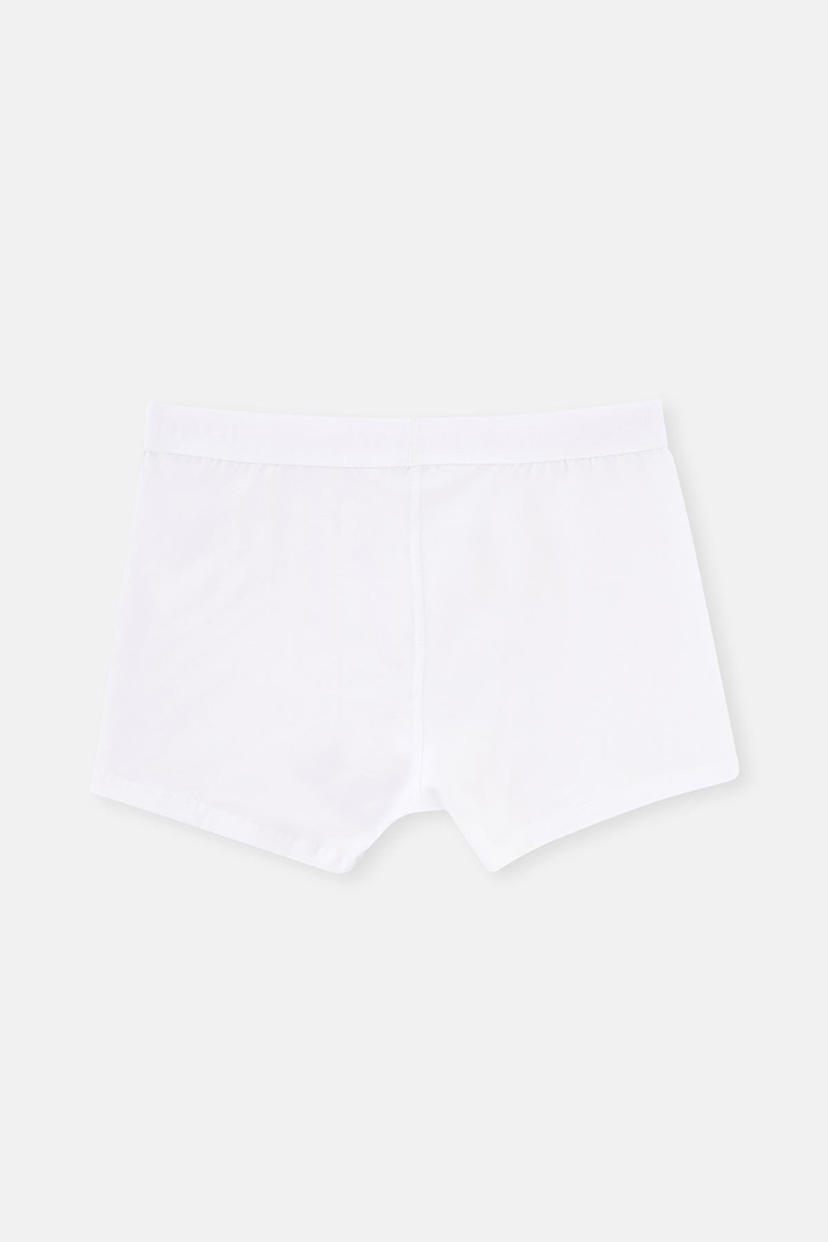 Beyaz Compact Düz 3'lü Boxer