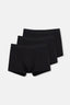 Siyah Compact Düz 3'lü Boxer