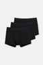 Siyah Compact Düz 3'lü Boxer