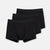 Siyah Compact Düz 3'lü Boxer
