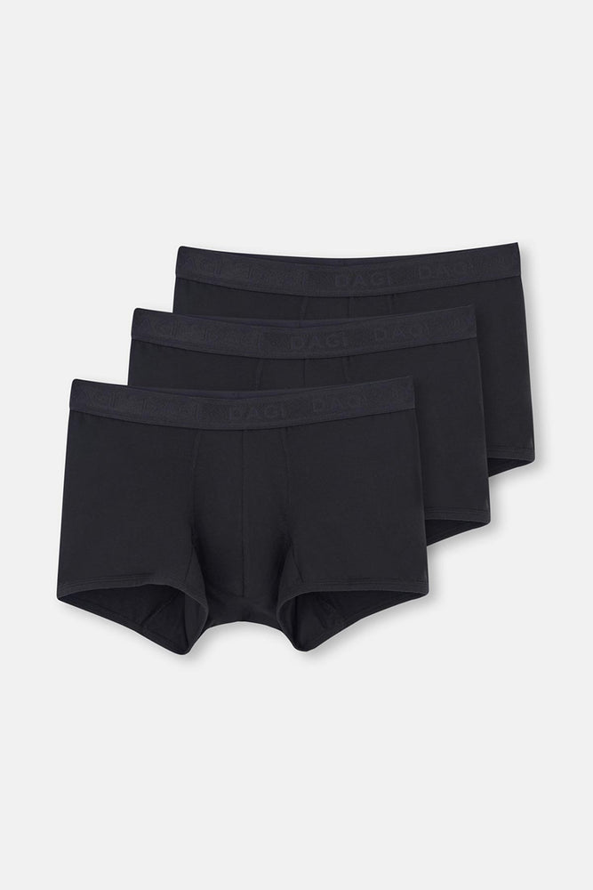Siyah Basic Micro Modal 3'lü Boxer