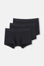 Siyah Basic Micro Modal 3'lü Boxer