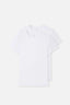 Beyaz Compact O Yaka 2'li T-Shirt