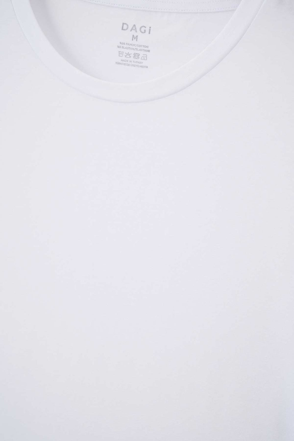 Beyaz Compact O Yaka 2'li T-Shirt