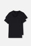 Siyah Compact O Yaka 2'li T-Shirt