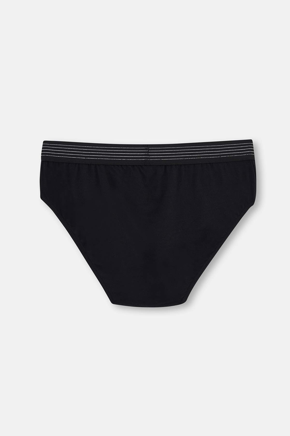 Siyah Micro Modal 2'li Slip Külot