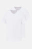 Beyaz Compact V Yaka Fanila 2'li T-Shirt