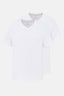 Beyaz Compact V Yaka Fanila 2'li T-Shirt