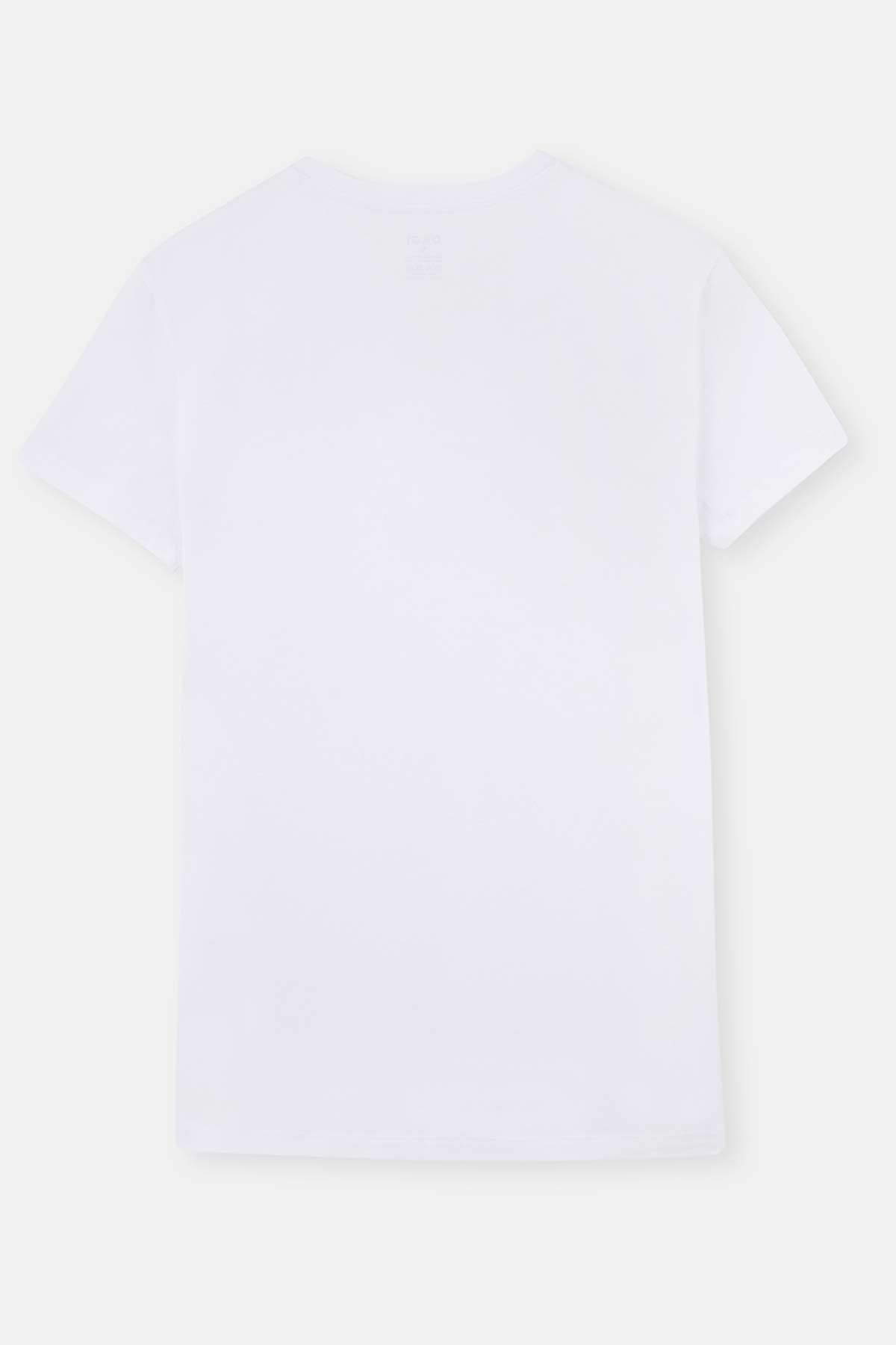 Beyaz Compact V Yaka Fanila 2'li T-Shirt