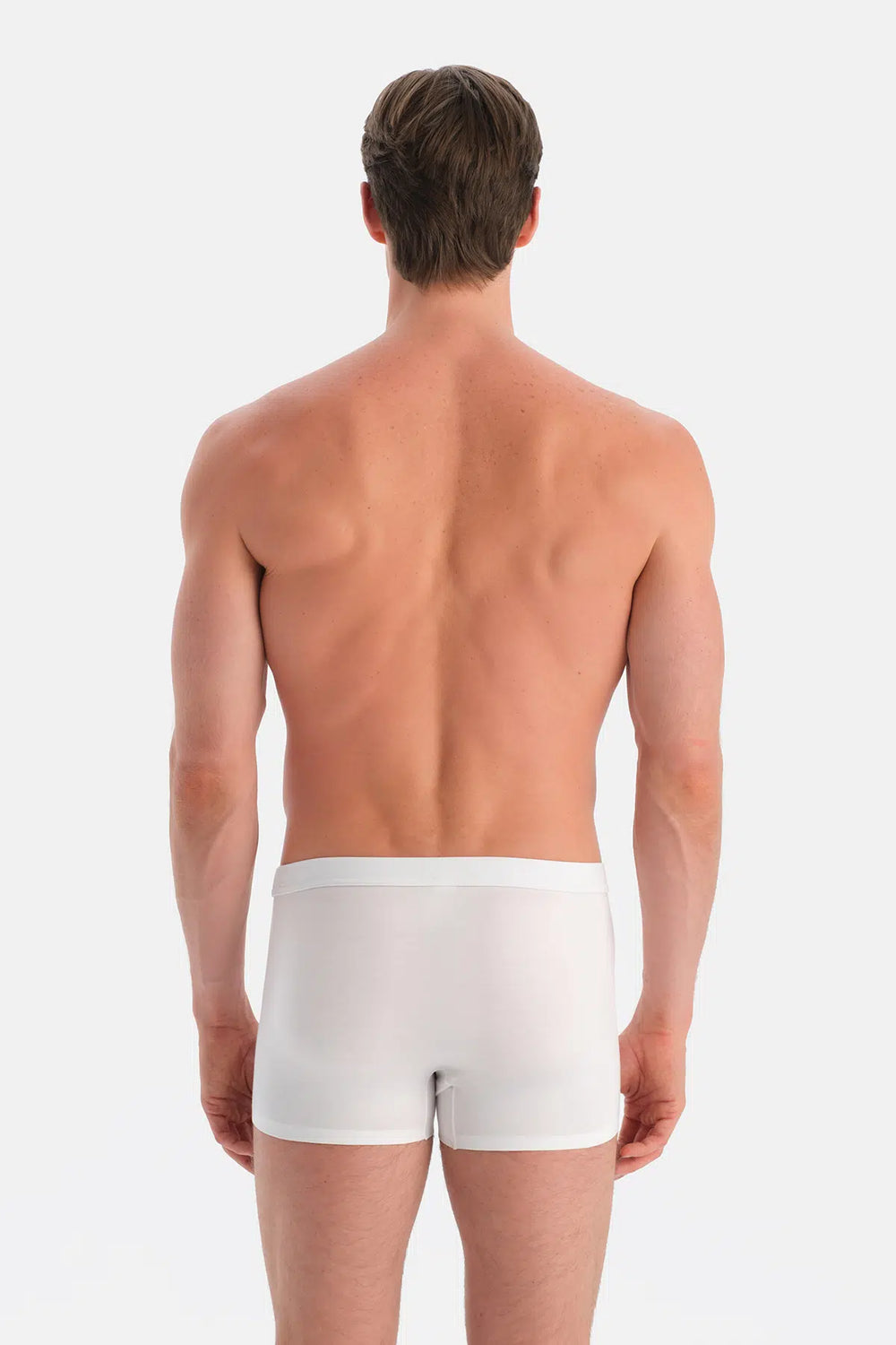 Beyaz Düz Micro Modal Boxer