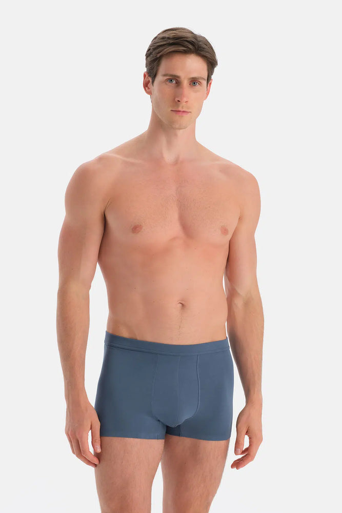 Indigo Düz Micro Modal Boxer