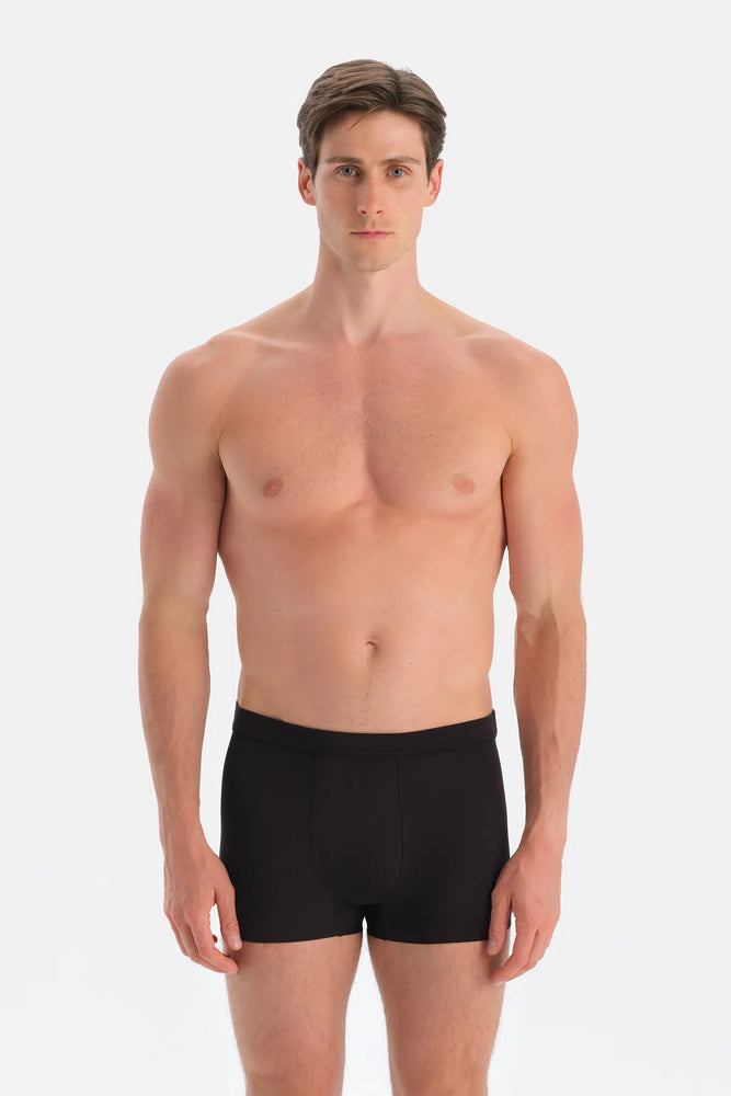 Siyah Düz Micro Modal Boxer