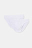 Beyaz Penye 2'li Slip Külot
