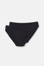 Siyah Penye 2'li Slip Külot