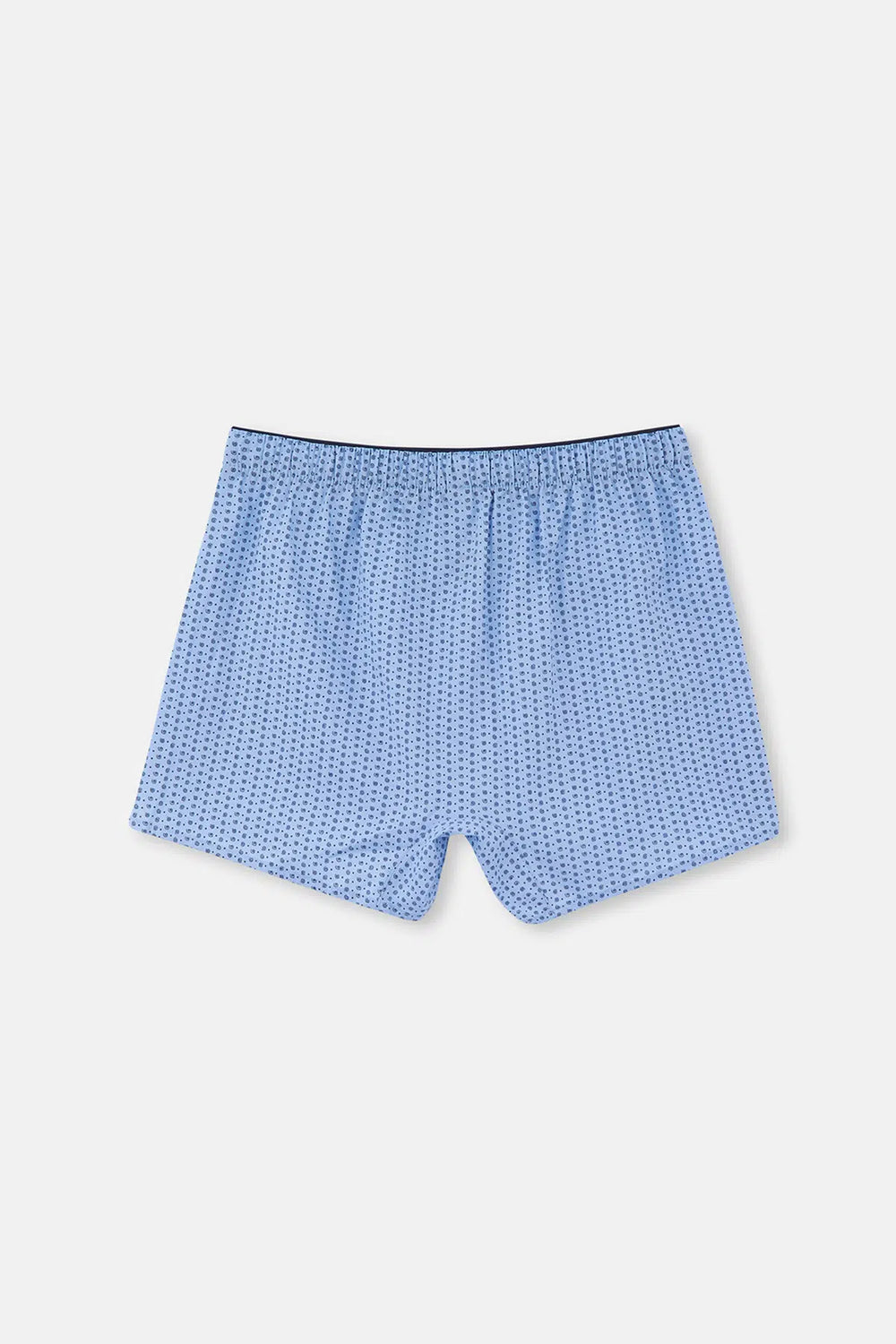 Mavi Desenli Poplin Lyc Boxer