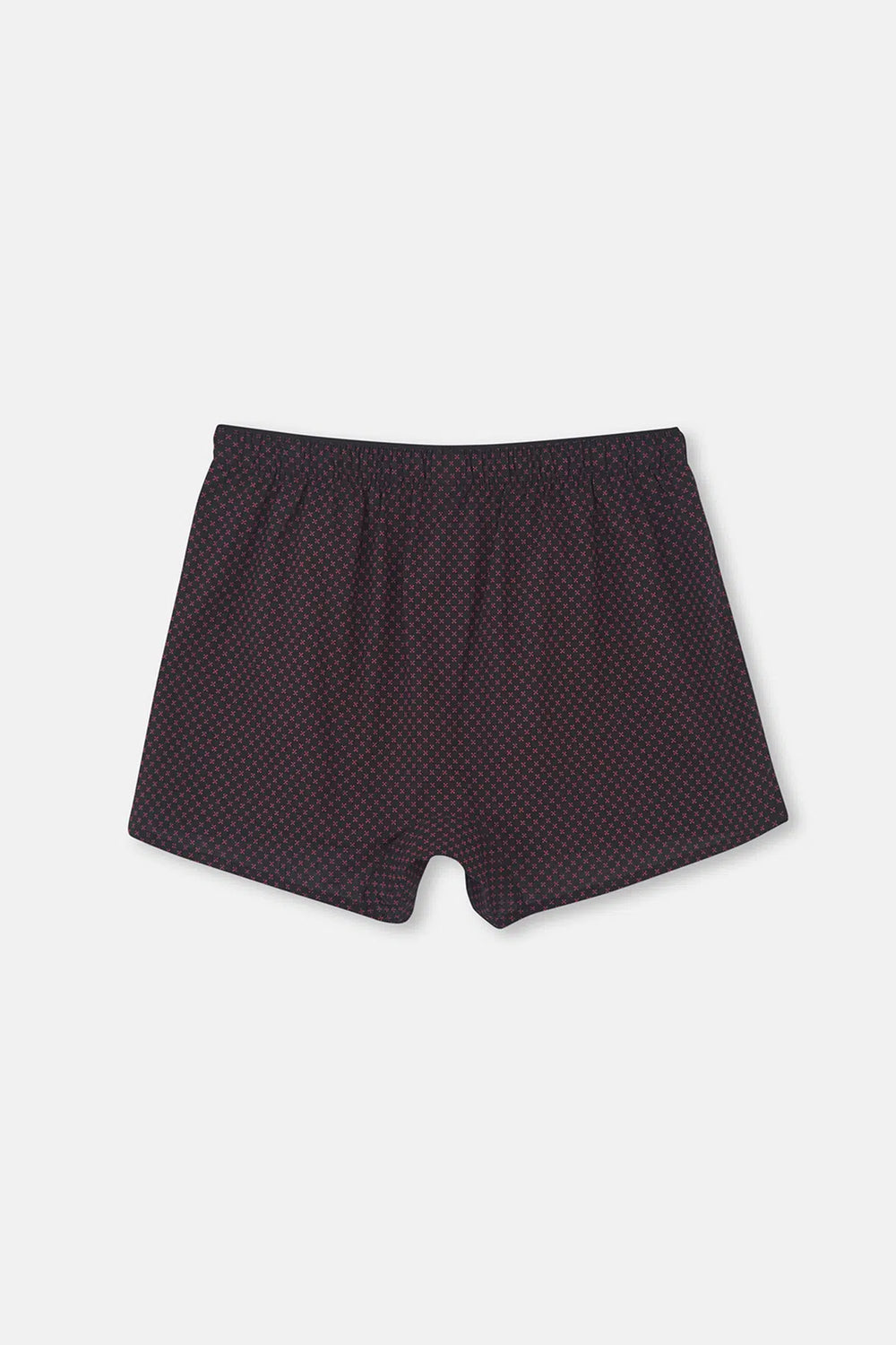 Siyah Desenli Poplin Lyc Boxer