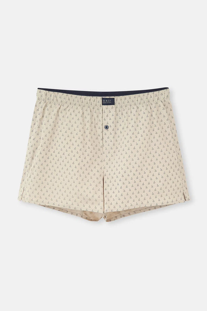 Taş Desenli Desenli Poplin Lyc Boxer