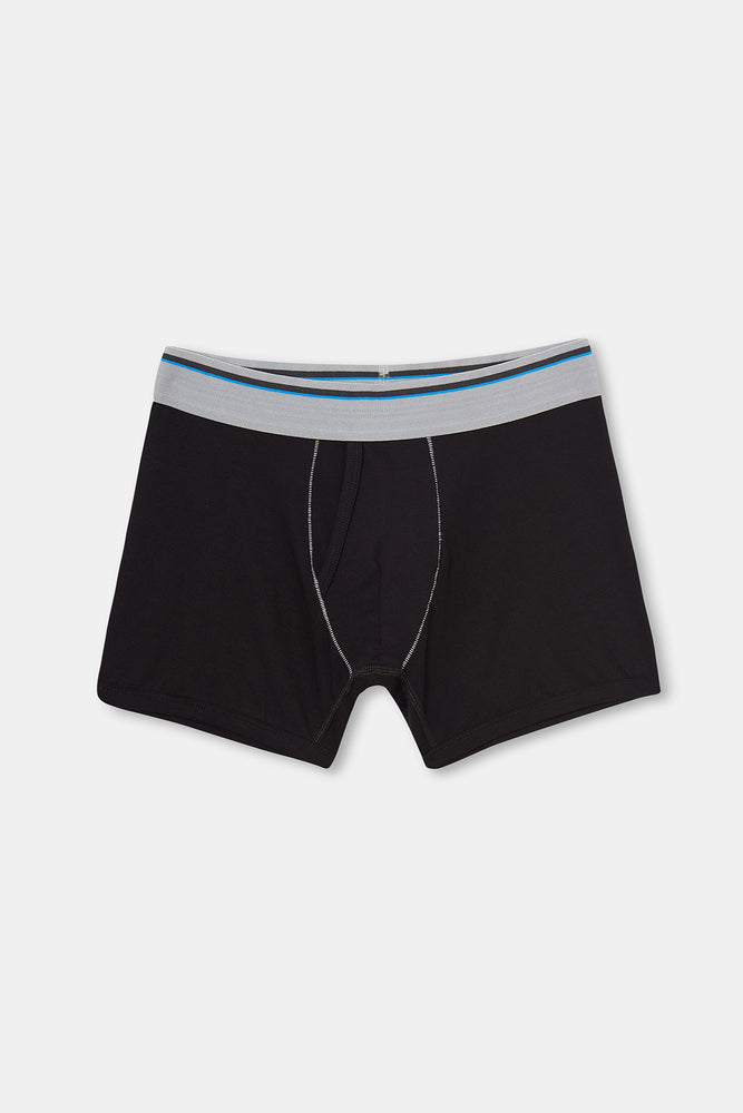 Siyah Compact Air Pamuklu Boxer