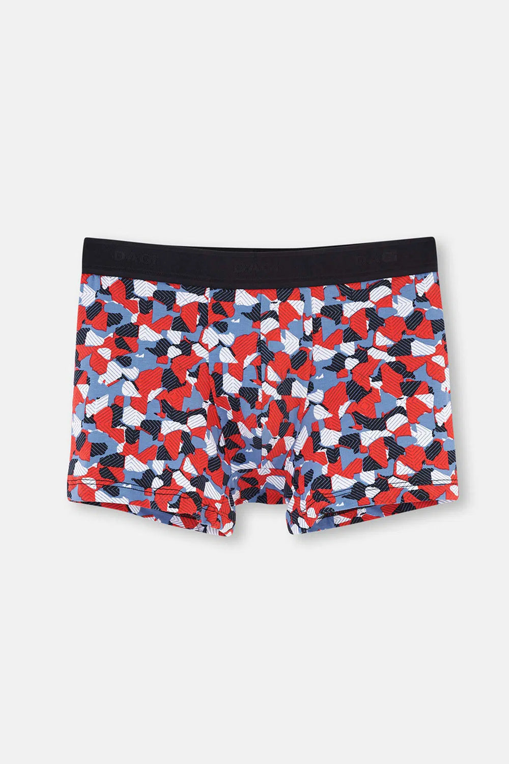 Kırmızı Mavi Compact Geometrik Boxer