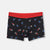 Siyah Kırmızı Compact Şapka Desenli Boxer