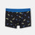 Siyah Saks Compact Şapka Desenli Boxer